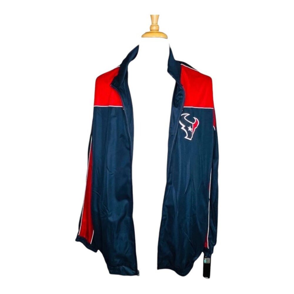 Houston Texans NFL Team Apparel Jacket XXL Navy/Red 100% Polyester NWT - Picture 6 of 11